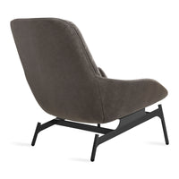 Field Lounge Chair in Storm Velvet - Angle 9