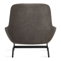 Field Lounge Chair in Storm Velvet - Angle 10