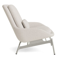 Field Lounge Chair and Ottoman Set in Vos Bone - Angle 6