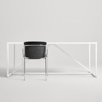 Farrier Dining Chair in Black Leather - Angle 4
