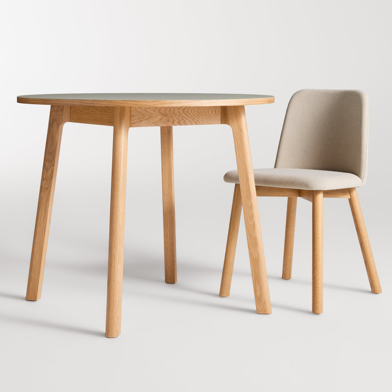 Apt Café Table in Large Round - Angle 2