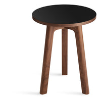 Apt Tall Side Table in Black / Walnut - Angle 4
