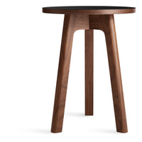 Apt Tall Side Table in Black / Walnut - Angle 2