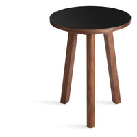 Apt Tall Side Table in Black / Walnut - Angle 3
