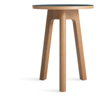 Apt Tall Side Table in Navy Green / White Oak - Angle 1