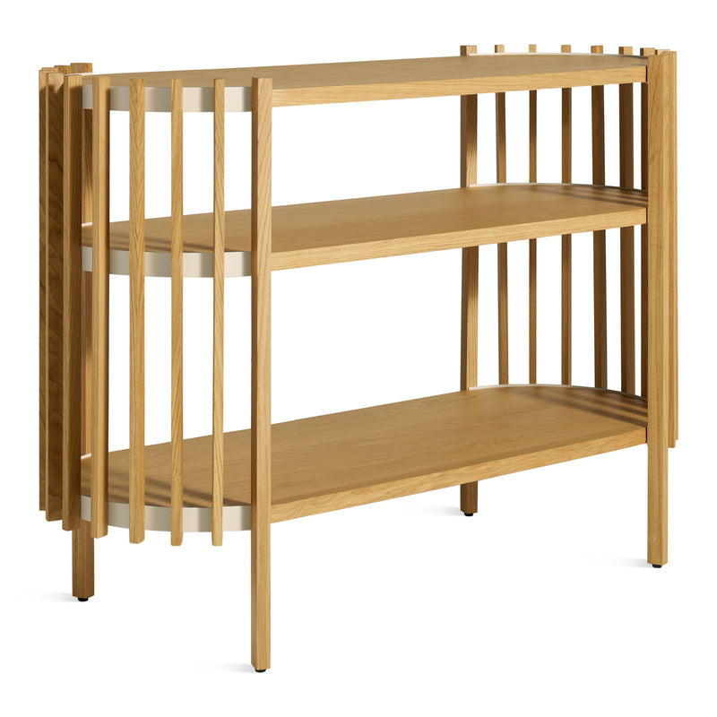 Forum Console in White Oak - Angle 2