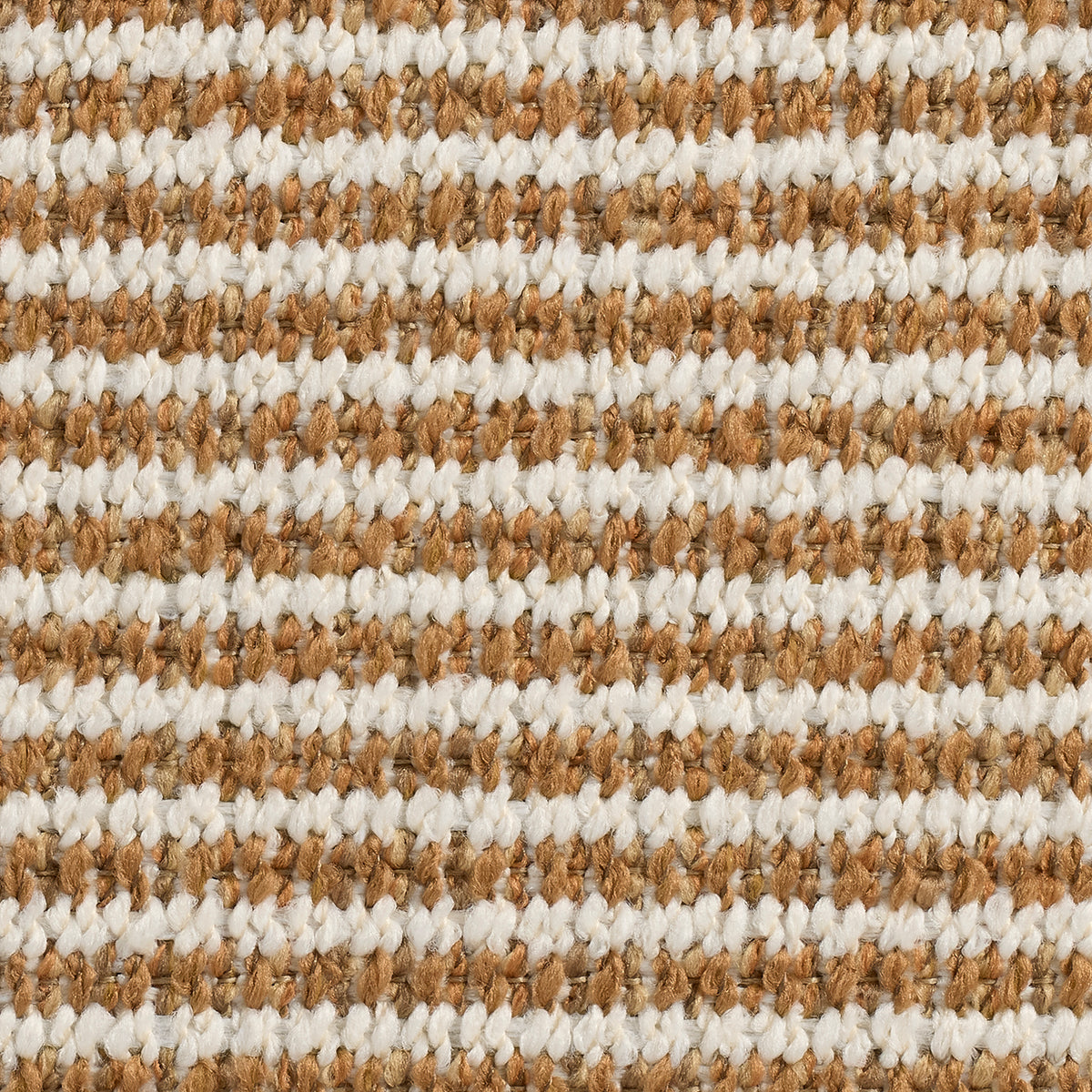 Close-up of a brown and white striped textured fabric
