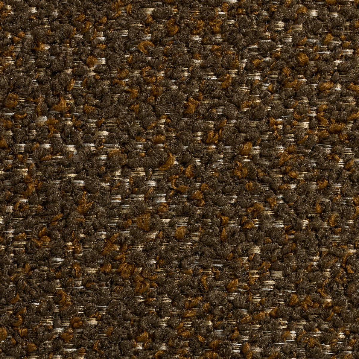 Close-up of a textured brown fabric with a subtle pattern