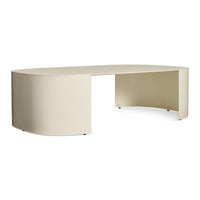 Bug Outdoor Coffee Table in Ivory - Angle 2