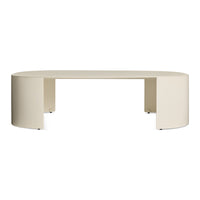 Bug Outdoor Coffee Table in Ivory - Angle 1