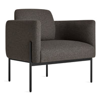 Getup Lounge Chair in Kelso Charcoal - Angle 9