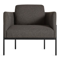 Getup Lounge Chair in Kelso Charcoal - Angle 1