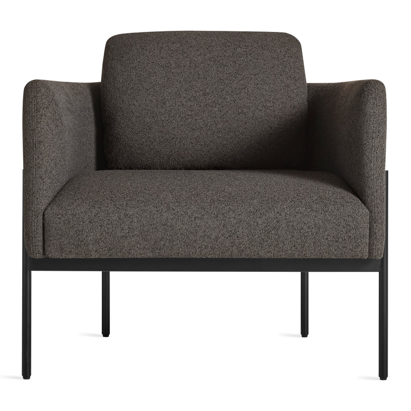 Getup Lounge Chair in Kelso Charcoal - Angle 1