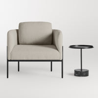 Getup Lounge Chair in Kelso Sand - Angle 6