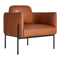 Getup Lounge Chair en Toffee Leather - ángulo 3
