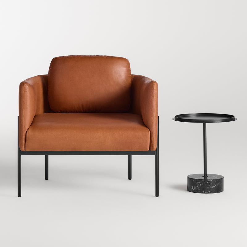 Getup Lounge Chair in Toffee Leather