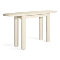 Good Times Console Table in Ivory - Angle 5