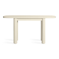 Good Times Console Table in Ivory - Angle 1