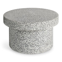 Hunky Dory Coffee Table in White Terrazzo - Angle 3