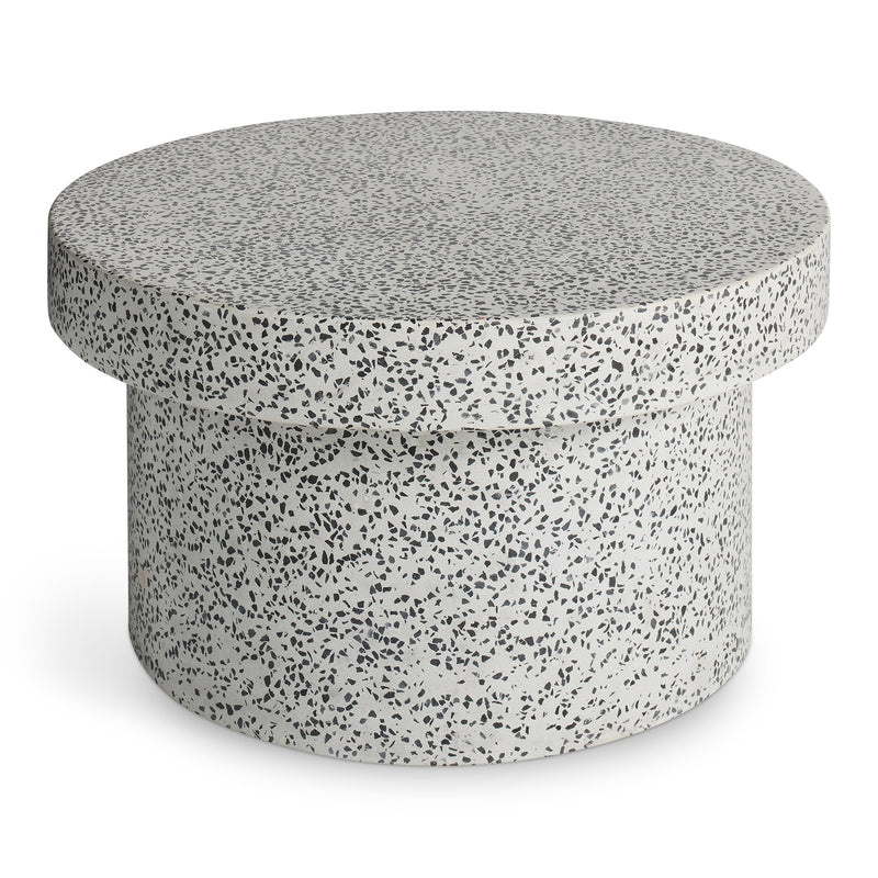 Hunky Dory Coffee Table in White Terrazzo - Angle 2