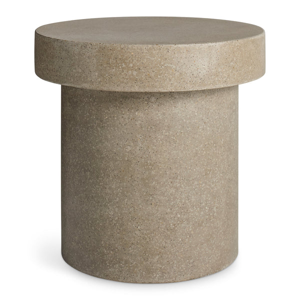 Hunky Dory Side Table in Mushroom Terrazzo - Angle 1
