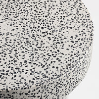 Hunky Dory Side Table in White Terrazzo - Angle 4