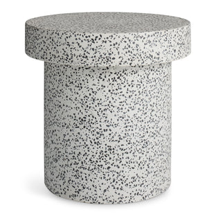 Hunky Dory Side Table en White Terrazzo