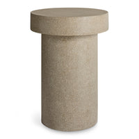 Hunky Dory Tall Side Table en Mushroom Terrazzo - ángulo 1