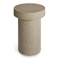 Hunky Dory Tall Side Table en Mushroom Terrazzo - ángulo 2