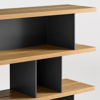 Happy Day Shelving 4 Shelf en White Oak / Oblivion - ángulo 10