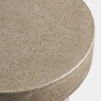 Hunky Dory Tall Side Table in Mushroom Terrazzo - Angle 8
