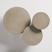 Hunky Dory Tall Side Table in Mushroom Terrazzo - Angle 6