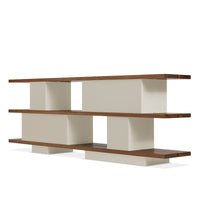 Happy Day Shelving 3 Shelf in Walnut / Putty - Angle 5