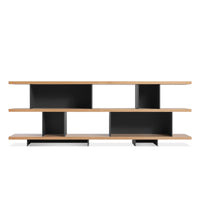 Happy Day Shelving 3 Shelf en White Oak / Oblivion - ángulo 1