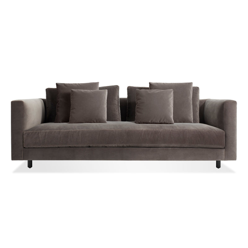 Hands Down 82" Sofa in Storm Velvet / Color Mix 1
