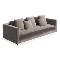 Hands Down 94&quot; Sofa in Storm Velvet / Color Mix 1 - Angle 4