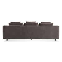 Hands Down 94&quot; Sofa in Storm Velvet / Color Mix 1 - Angle 7