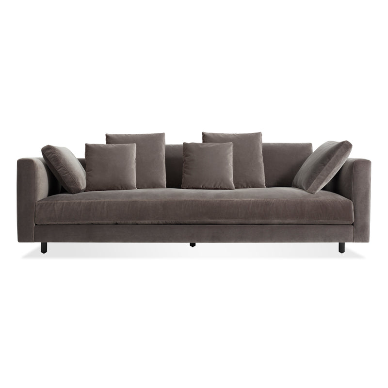 Hands Down 94" Sofa in Storm Velvet / Color Mix 1