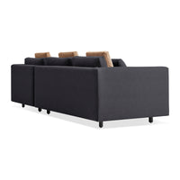 Hands Down Sofa with Chaise in Tofte Navy / Color Mix 2 - Angle 7