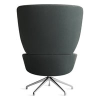 Heads Up Swivel Lounge Chair in Maharam Messenger in Everglade - Angle 6