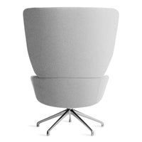 Heads Up Swivel Lounge Chair in Gabro Light Grey - Angle 6