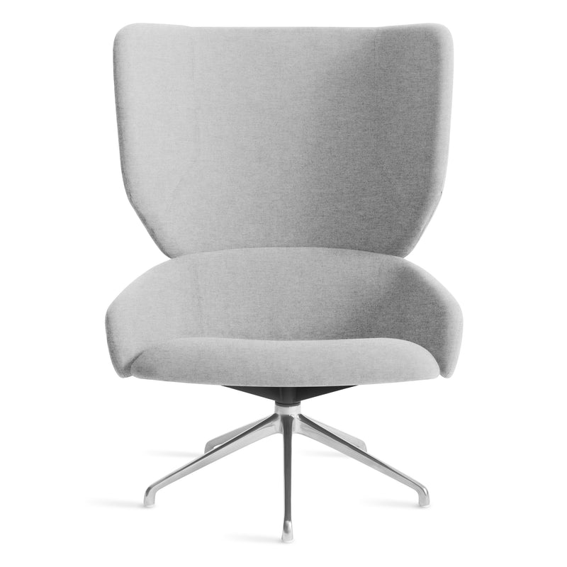 Heads Up Swivel Lounge Chair in Gabro Light Grey