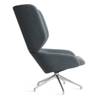 Heads Up Swivel Lounge Chair in Maharam Mode in Machine - Angle 4