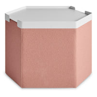 Hecks Ottoman in Vesper Blush - Angle 3