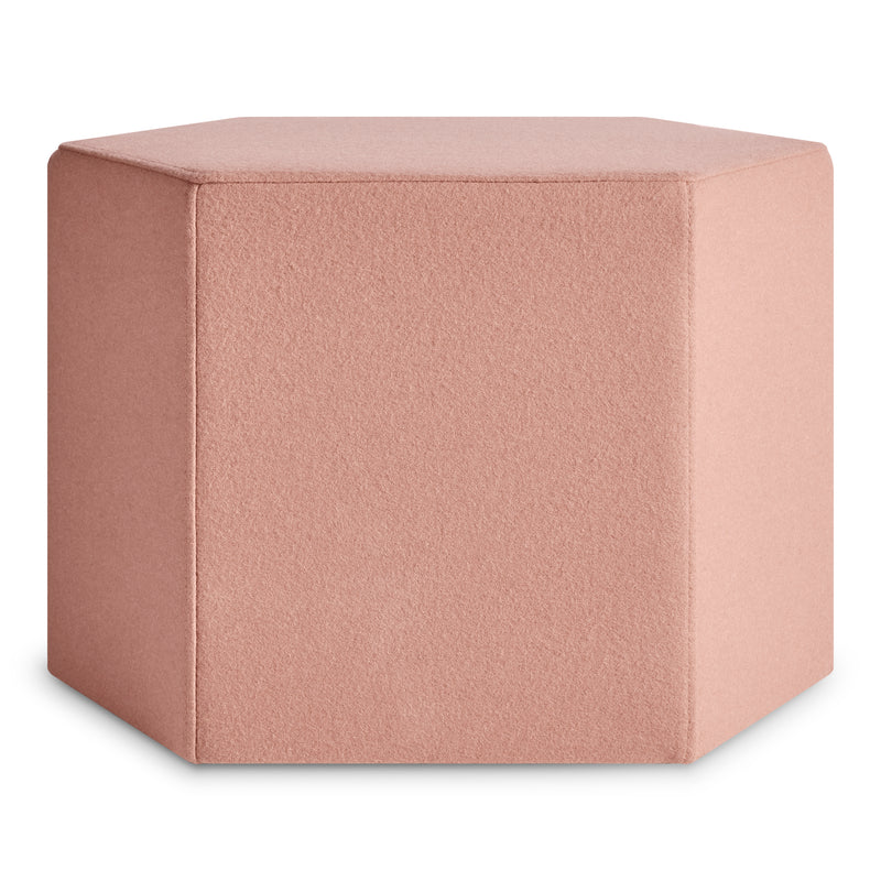 Hecks Ottoman en Vesper Blush