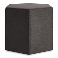 Hecks Ottoman in Vesper Charcoal - Angle 5