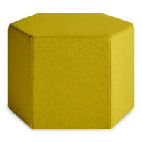 Hecks Ottoman in Vesper Citron - Angle 2