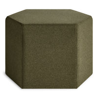 Hecks Ottoman in Vesper Olive - Angle 2