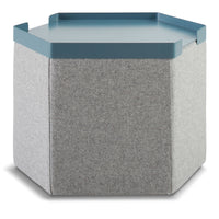 Hecks Ottoman Tray in Marine Blue - Angle 2