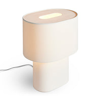 Hilla Large Table Lamp in Linen - Angle 8